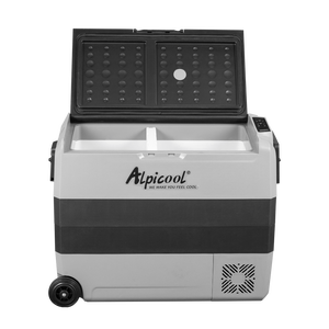 Réfrigérateur congélateur à porte amovible avec port USB ALPICOOL accessoires de <span class=keywords><strong>camping</strong></span> pour voiture réfrigérateur portable détachable avec poignée et W - Product Image 1
