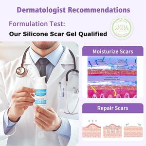 Gel penghilang bekas luka silikon 50g, penggunaan rumah efektif pembalut luka melembabkan memutihkan tanda peregangan kecantikan pribadi - Product Image 2