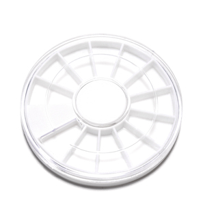 Boîte de rangement professionnelle pour décoration d'ongles à 12 compartiments, conteneur à roulettes en plastique détachable pour strass, accessoires de manucure et bijoux - Product Image 4