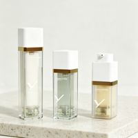 Bouteilles en plastique sans air de haute qualité, conçues sur mesure, 15 ml, 30 ml, 50 ml, pour les soins de la peau et les produits de soins personnels, emballage directement en usine