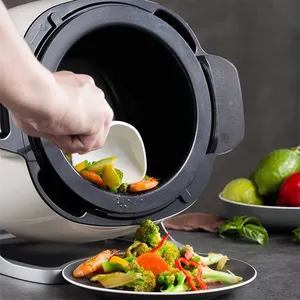 New Arrival Kitchen Use Hot Sale Fried Rice Machine Intelligent Fully Automatic Frying Cooker Drum Cooking Machine For Kitchen