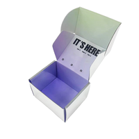 Boîtes cadeaux personnalisées avec logo, gaufrage laser écologique, argentées, blanches, portables, pour produits de santé, emballage d'expédition de marque, petite taille