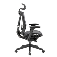 Chaise de bureau ergonomique en maille, pivotante, réglable, à dossier haut, design moderne