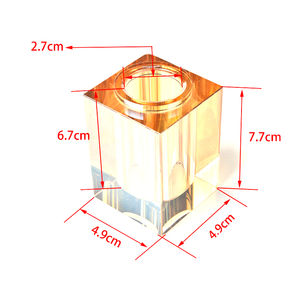Ensemble de bain en cristal de luxe, couleur or, distributeur de savon liquide, flacon de gel douche, accessoire de salle de bain moderne de haute qualité pour hôtel - Product Image 5
