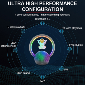 Haut-parleur Bluetooth à lévitation magnétique, mini radio créative pour la maison, subwoofer sans fil portable pour l'extérieur, audio portable - Product Image 4