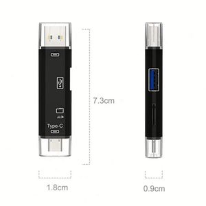 5ใน1มัลติฟังก์ชั่ Type C ไมโคร USB เป็น USB OTG USB 2.0 TF อะแดปเตอร์อ่านการ์ด Type-C อะแดปเตอร์แฟลชไดรฟ์สำหรับ Android คอมพิวเตอร์ - Product Image 3