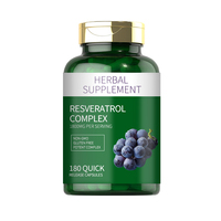 Capsules de Resvératrol Complexe à Formule Personnalisée sous Marque Blanche – Complément Herbal OEM – Usine Chinoise