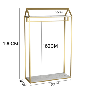 Nordic Iron Suit Hanger Corrosion Protection Women's Side Hanging Clothing Display Rack for Floor Store <strong>Shelving</strong> - Product Image 5