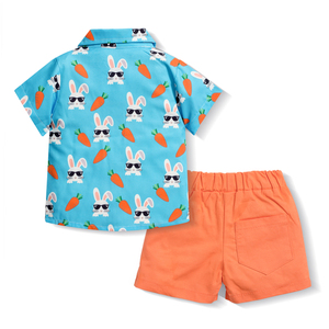 Vestiti da bambino per la prima 2025 estate da 1 a 6 anni bambini vestiti di Pasqua Set di abbigliamento per bambini - Product Image 5