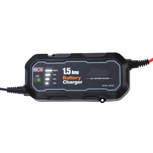 1.5A Smart Car Battery Charger 12V Automotive Charger Battery Maintainer Trickle Float Charger and Desulfator
