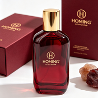 Nouvel Arrivage Flacon de Parfum Irrégulier Vide avec Pompe Atomiseur Transparente à Sertir 100ml en Verre avec Bouchon Noir