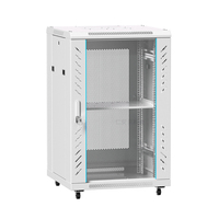 Armoire serveur réseau 18U profonde 1000 mm, rack sur pied, 19 pouces ANSI/EIA RS-310-D, porte en verre trempé, haute qualité
