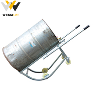 Tambour à huile en acier, chariot de transport, 48 — 55 gallons