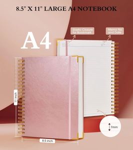Spiral Notebook <b>Journal</b> Wholesale Hardcover Leather Lined Thread Sewn Customizable Gift <b>Journals</b> for Women Men A4/A5 Size - Product Image 3