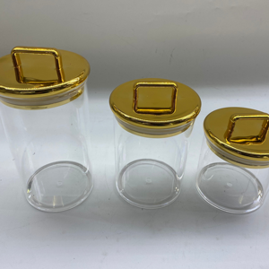 hot sale new storage jar acrylic air tight jar glass like bottle canister