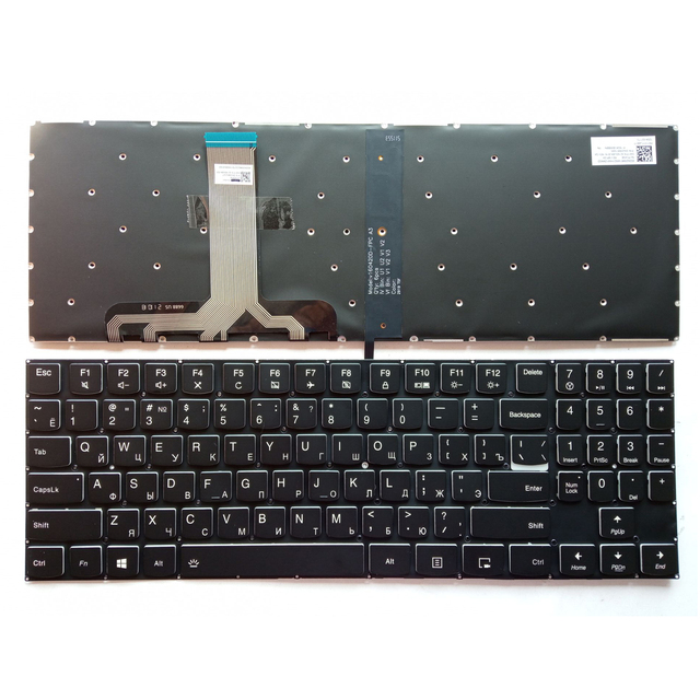 New for Lenovo Legion Y520 Y520-15IKB Y720 Y720-15IKB White Backlit Keyboard RU