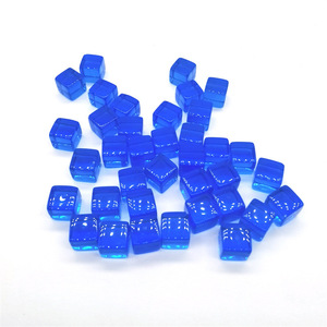 Dés carrés transparents vierges de 8 mm, lot en vrac, cubes de <span class=keywords><strong>jeu</strong></span> en acrylique multicolores lisses pour jeux de table, comptage et éducation - Product Image 4