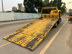 Used ISUZU 4T Diesel Manual <b>Flatbed</b> Towing Wrecker <b>Truck</b> for Vehicle Rescue - Product Image 5