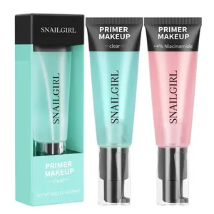 Primer Makeup + 4% Niacinamida A Base de gel pegajoso e hidratante Primer maquillaje facial
