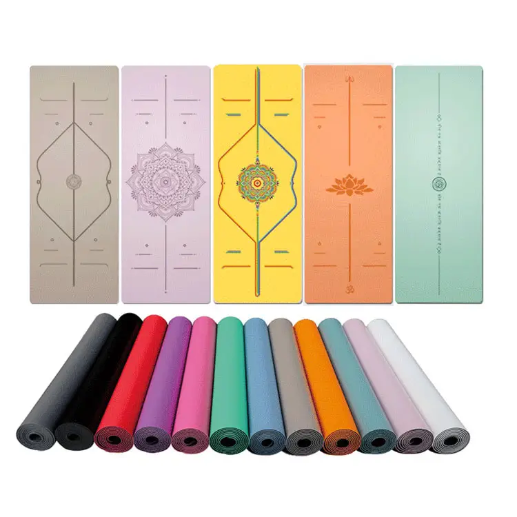 Miska wholesale PU Yoga mats custom logo eco friendly Non slip high quality custom design gym fitness mattes kid PU yoga matt