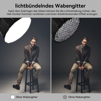 Softbox professionnel pour studio photo et photo extérieure 70cm 90cm 120cm Softbox Kit d'éclairage