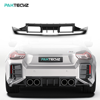 Kit carrosserie en fibre de carbone sèche préimprégnée Paktechz, diffuseur de pare-chocs arrière Ver 2 pour BMW M2 G87 2023 -