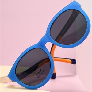 Montura de Gafas Infantiles Desmontable a la Moda, Nueva Montura Redonda TR de Silicona Suave, Funda para Gafas de Niños y Niñas - Product Image 1