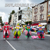 Costume de Clown Gonflable Personnalisé pour Spectacle Scénique, Défilé en Extérieur, Marionnette en Tissu Oxford avec Ventilateur Intégré, Résistant à l'Eau