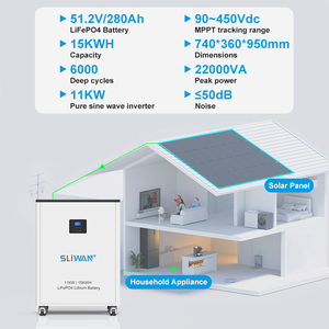 Système d'énergie solaire portable tout-en-un de 11 kW 15 kWh pour solution d'alimentation de secours solaire pour usage résidentiel et industriel - Product Image 2