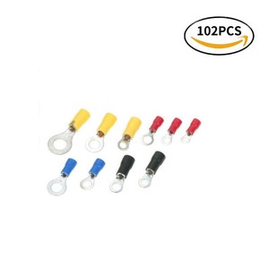 เทอร์มินัลบล็อก RV1.25 2 3.5 5.5 แบบกลมหุ้มฉนวนสำเร็จรูป 102 ชิ้น บรรจุกล่อง ป้องกันความชื้น - Product Image 2