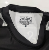 Dropshipping Jiu jitsu rashguard fitness séchage rapide logo personnalisé noir cool pour les femmes chemise de compression à manches courtes rashguard bjj