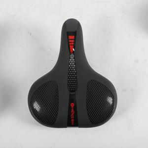 Sillín de <span class=keywords><strong>bicicleta</strong></span> profesional agrandado de cuero PU <span class=keywords><strong>amortiguador</strong></span> de goma suave transpirable impermeable MTB <span class=keywords><strong>asiento</strong></span> <span class=keywords><strong>con</strong></span> agujero - Product Image 3