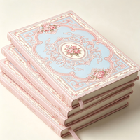 Carnet de notes A5 de luxe à couverture rigide florale, journal personnalisé pour femme, papeterie cadeau