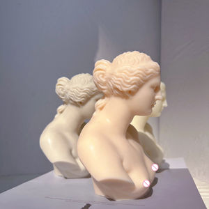 Griechische Aphrodite Göttin Statue Silikon formen Schönheits skulptur Griechische Kunst Wachs Werkzeug Venus de Milo Büste Kerzen form - Product Image 5