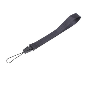 Detachable Wrist Strap Black <b>Polyester</b> Phone <b>Lanyard</b> With Plastic Buckle For Flashlights USB Drives Speakers Headphones - Product Image 4