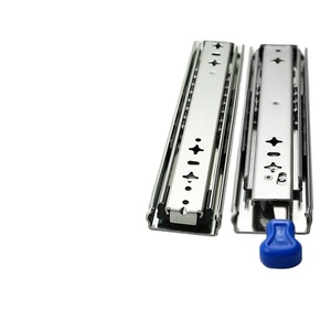 Corredera telescópica de doble extensión de acero laminado en frío con rodamientos de bolas de alta resistencia y cierre suave para cajones bajo encimera en dormitorios y cocinas - Product Image 1
