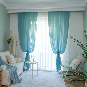 Vente en gros <span class=keywords><strong>Tissu</strong></span> voile un par un en soie lisse <span class=keywords><strong>pour</strong></span> rideaux et décorations - Product Image 6