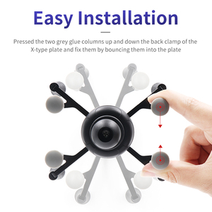 VINmoilts 유연한 2 in 1 자동차 앞 유리 고정 X 자동차 전화 홀더 흡입 컵 및 9cm 암 휴대 전화 홀더 차량 용 - Product Image 3