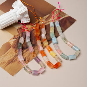 6x10mm naturel rose <span class=keywords><strong>opale</strong></span> jaspe pierre gemme facettes forme libre Tube colonne perles pour la fabrication <span class=keywords><strong>de</strong></span> bijoux 15 pièces - Product Image 6