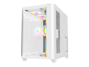 Boîtier de jeu ATX incurvé de grande taille avec ventilateurs RVB, boîtier d'ordinateur populaire, best-seller, boîtier de jeu pour <span class=keywords><strong>PC</strong></span> de jeu - Product Image 4