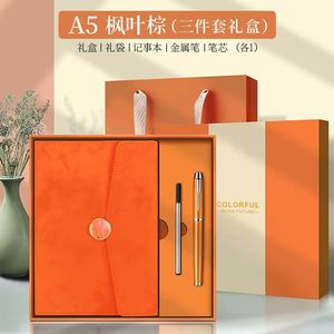 ชุดสมุดแพลนเนอร์ปรับแต่งได้ ชุดไดอารี่ 150 วัน สมุดโน้ต กล่องใส่ปากกา ปก PU สมุดบันทึก วาระการประชุม ขนาด A5 B5 A6 เย็บด้าย - Product Image 3