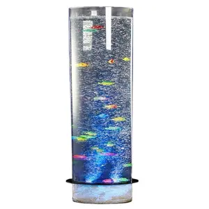 Kingsign 30cm diameter hard plastic round acrylic tube for aquarium