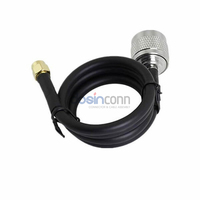 Câble RF coaxial pigtail LMR 400 N mâle vers SMA mâle 1 mètre