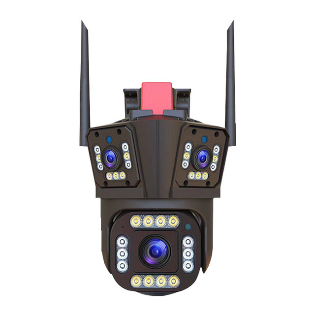 Q323 Outdoor WiFi Wireless Security Camera System Ip Network Camera Ptz Three Lens 4K Cctv Camera
