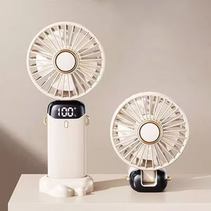 Ventilateur portable rechargeable à affichage numérique, turbo, idéal pour le refroidissement personnel en déplacement – Vente directe usine - Product Image 2