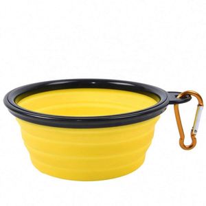 High Quality Silicone Black Frame Folding Tpe Pet Portable Outdoor Dog Food Bowl - Product Image 2
