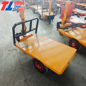 Elektrischer Edelstahl-Plattformwagen, Tragbarer Lagerhaus-Handwagen, Flachbett-Transportwagen für Schwerlast, Leistungsstark, OEM - Product Image 6