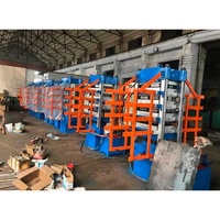 Máquina Vulcanizadora Automática Hidráulica para Baldosas de Caucho con Molde Deslizante