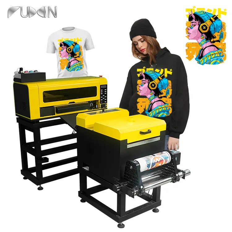 Fuxin अच्छी कीमत और गुणवत्ता उत्पाद 30 cm डबल pcs xp600 प्रिंट सिर टी शर्ट dtf प्रिंटर