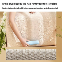 Rouleau à peluches pour toilettage de chiens Brosse à poils réutilisable multicolore Brosses lavables pour animaux Collant Cyclisme Chat Pet Hair Remover Rollers